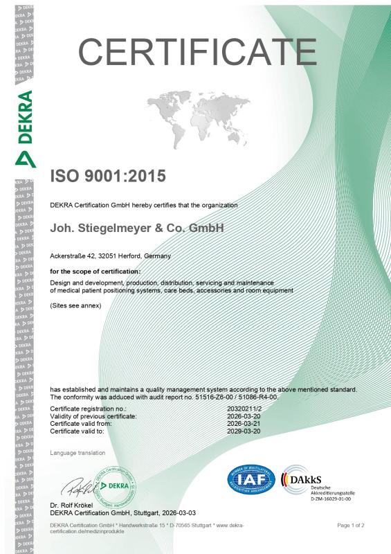 ISO 9001 до 21.03.2026 - STIEGELMEYER