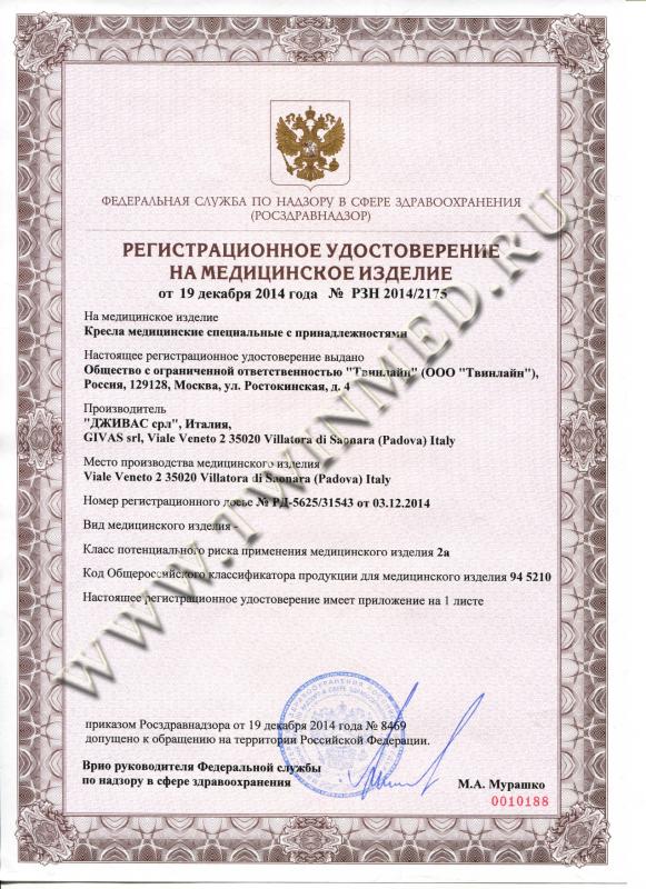GIVAS РЗН 2175 Кресла медицинские