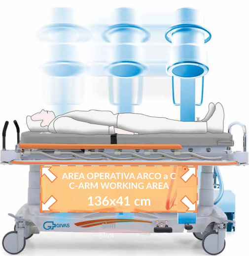 Медицинская тележка-каталка BT1205
